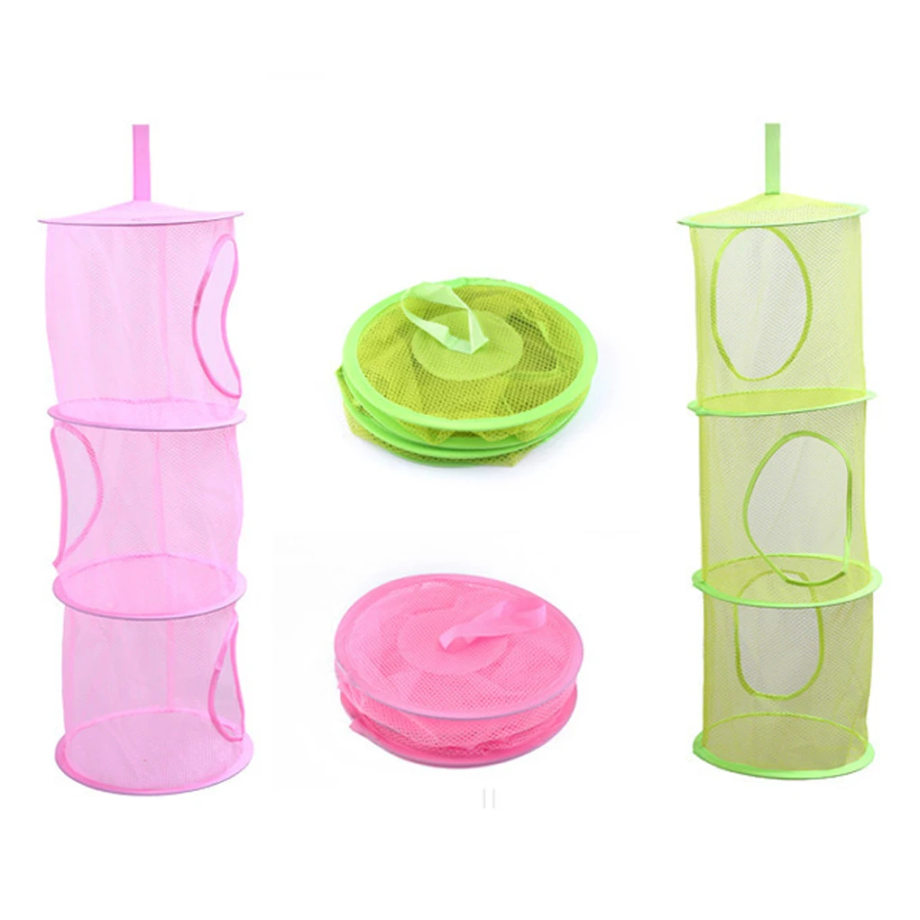 Цилиндрическая многослойная висячая сумка для хранения одежды нейлоновая