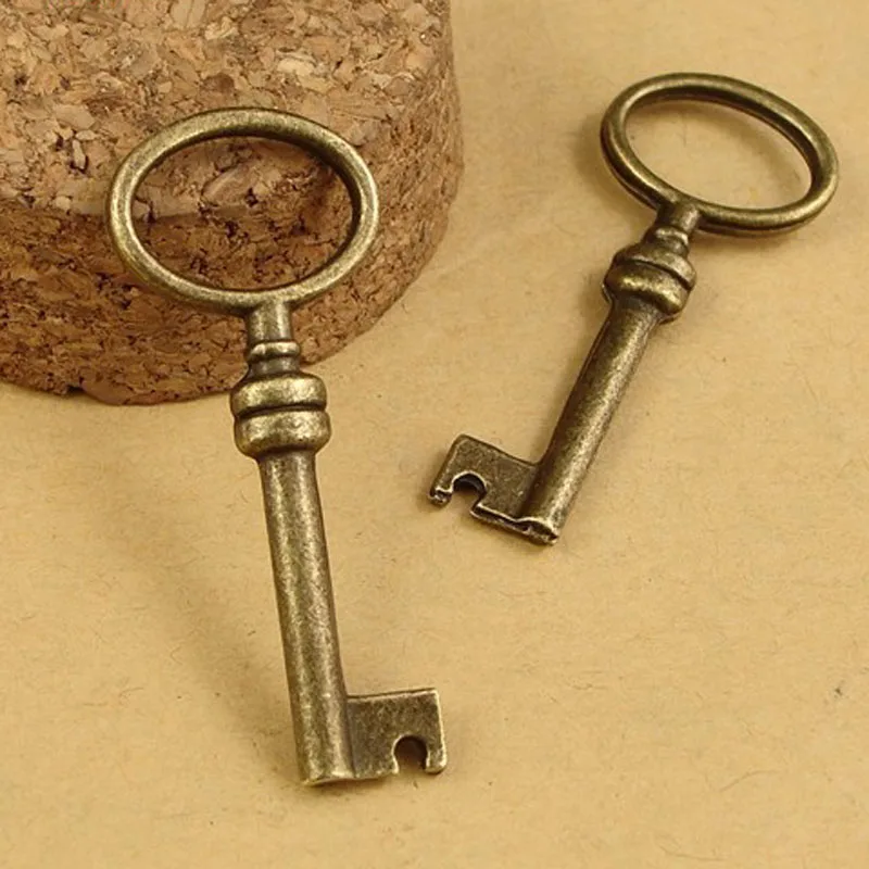 40*17MM Antique Bronze Vintage keys charm pendant, jewelry accessories DIY alloy jewelry