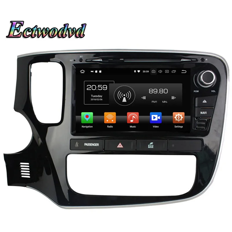 Flash Deal Ectwodvd Octa Core 4G RAM 64G ROM Android 9.0 Car Multimedia DVD Player GPS HeadUnit for Mitsubishi Outlander 2015 0