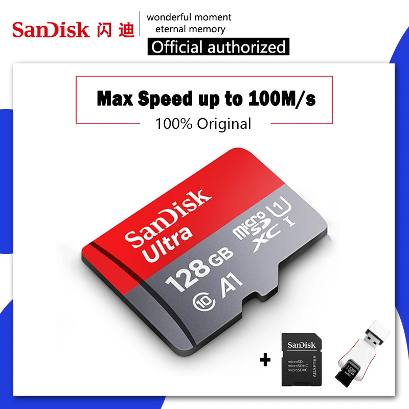 

Sandisk Ultra Micro SD 128GB 32GB 64GB 256GB 16G 400GB Micro SD Card SD/TF Flash Card Memory Card 32 64 128 gb microSD for Phone