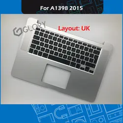 Ноутбук A1398 Topcase с Великобритания Клавиатура для Macbook Pro retina 15 "A1398 Топ Дело Упор для рук ЗАМЕНА Середина 2015 EMC 2909 2910