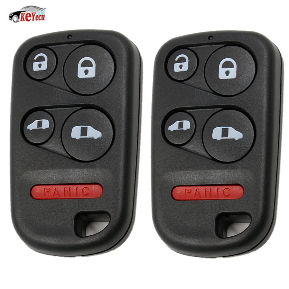 

KEYECU 2 Pcs/lot Replacement 5 Button Remote Car Key Shell Fob Case for Honda Odyssey 2000 2001 2002 2003 2004 Auto Car Covers