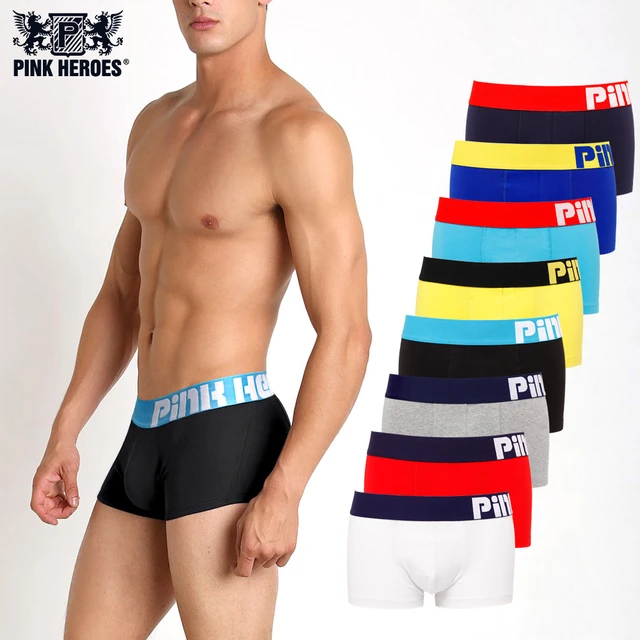 8 Colors Sexy Men Boxers Popular Plus Size Underwear Breathable Cotton  Spandex Underpants Panties Solid Man