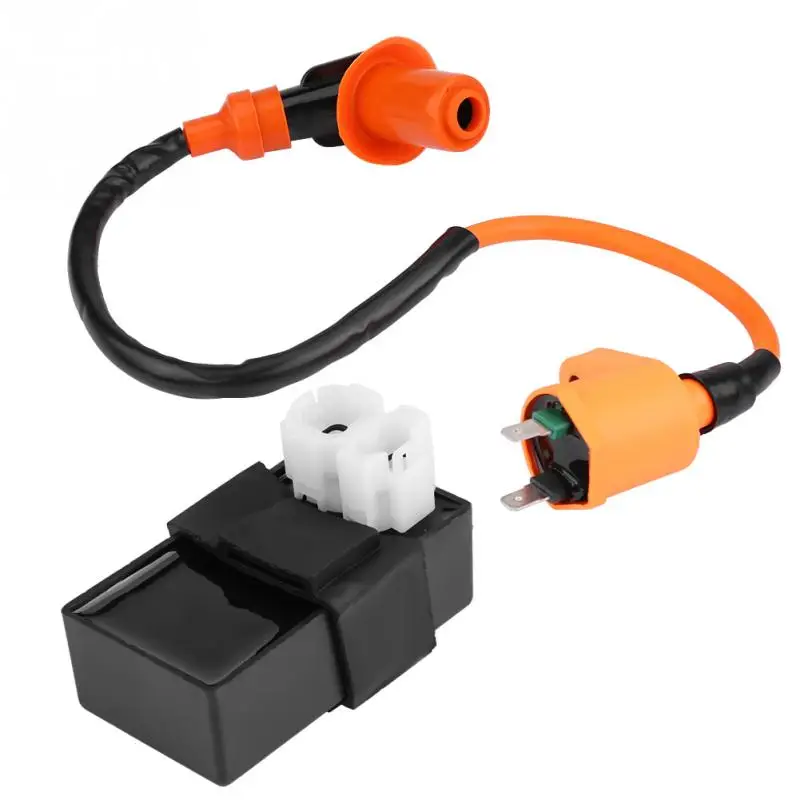 HGY Kit Box 2 Pezzi Bobina accensione CDI DC for Kymco SYM Vento motorino GY6 Motore da 125 CC 150CC