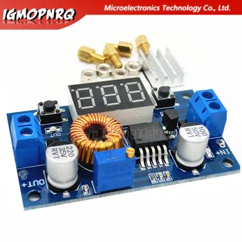 

1pcs XL4015 5A High power 75W DC-DC adjustable step-down module + LED Voltmeter Power supply module