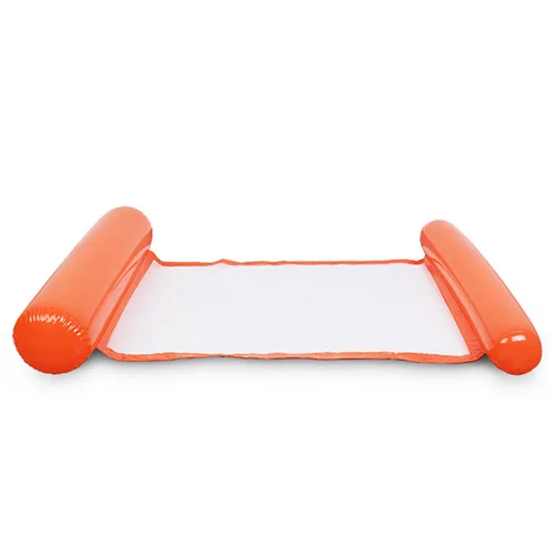 Водный плавательный надувной бассейн плавающая кровать складной надувной матрас гамак поплавок шезлонг кровать стул для плавания - Цвет: Orange