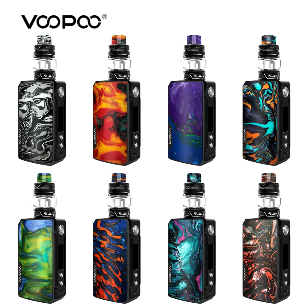 

Original Voopoo Drag 2 177W TC Kit With Uforce T2 SubOhm Tank U2/U3 Powered By Dual 18650 Battery Electronic cigarette Kit