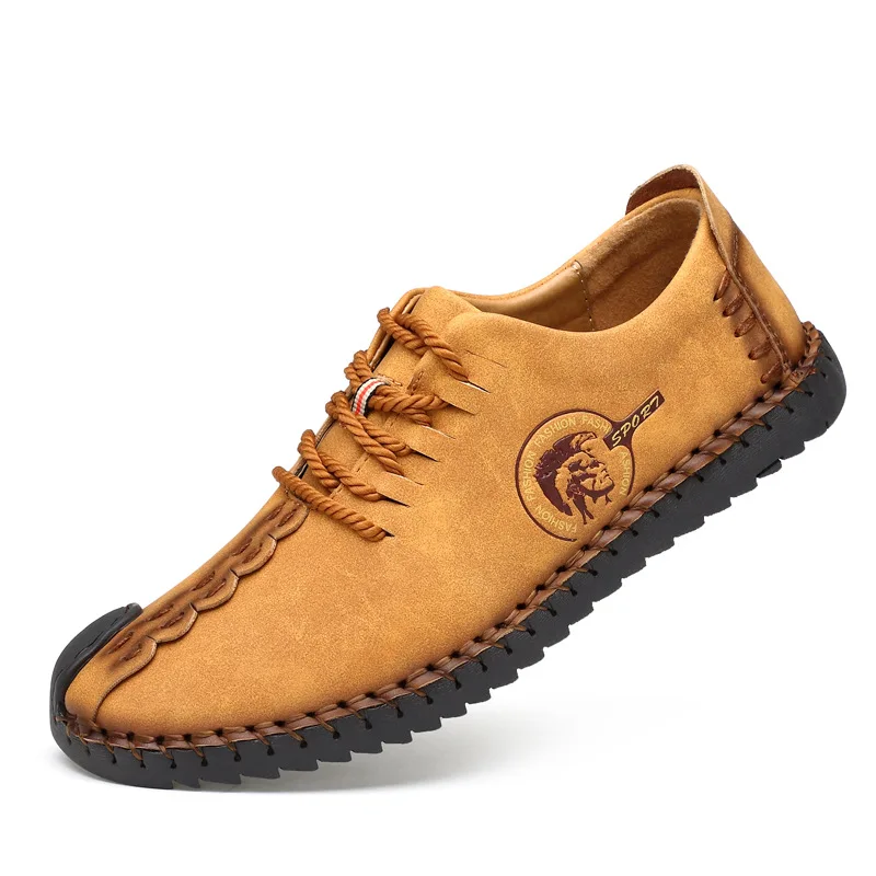 2019 New Super Spring Casual Shoes Men Leather handmade vintage High Tops Male boots summer sneakers hombres plus sizes 46 | Обувь