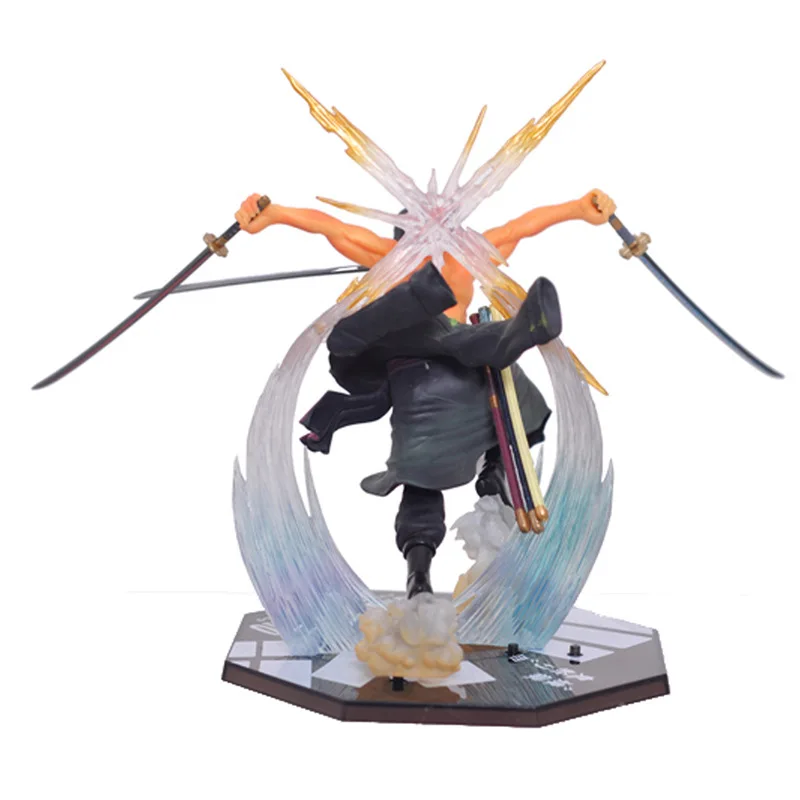 Anime One Piece 17cm Roronoa Zoro Battle Ver PVC Action Figure Collection Model Toys (8)