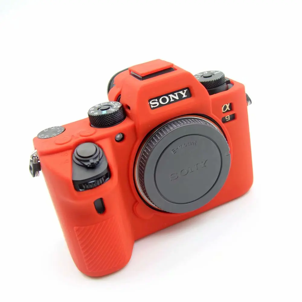 Мягкий силиконовый резиновый защитный корпус для камеры чехол Крышка для sony A7 III A7RIII A7III A7M3 A7R3/A9 сумка для камеры - Цвет: red