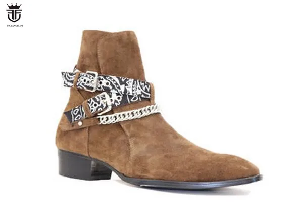 mens chocolate chelsea boots