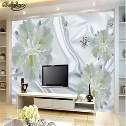 Beibehang заказ фото настенные фрески красивые и элегантные 3d жемчужные цветы Европейский ТВ задний план стены papel де parede