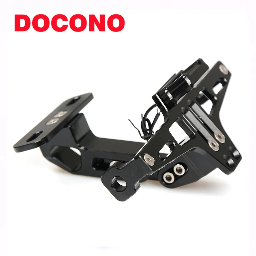 

Motorcycle Aluminum License Plate Bracket Licence Plate Holder Frame Number Plate For Kawasaki Yamaha Suzuki Aprilia ktm BMW