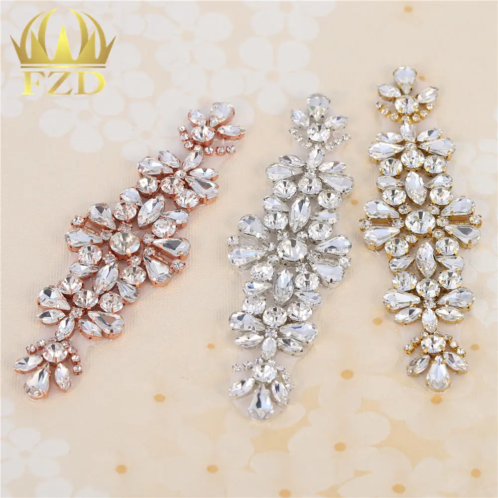 (30pieces)wholesale rhinestone applique rhinestone sew on dance