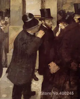 

oil paintings Portrait At the Stock Exchange by Edgar Degas modern art High quality Hand painted