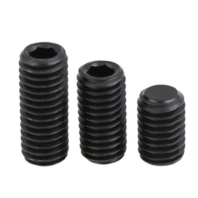 30Pcs M3 Allen Hex flat end set screws grub screw headless machine