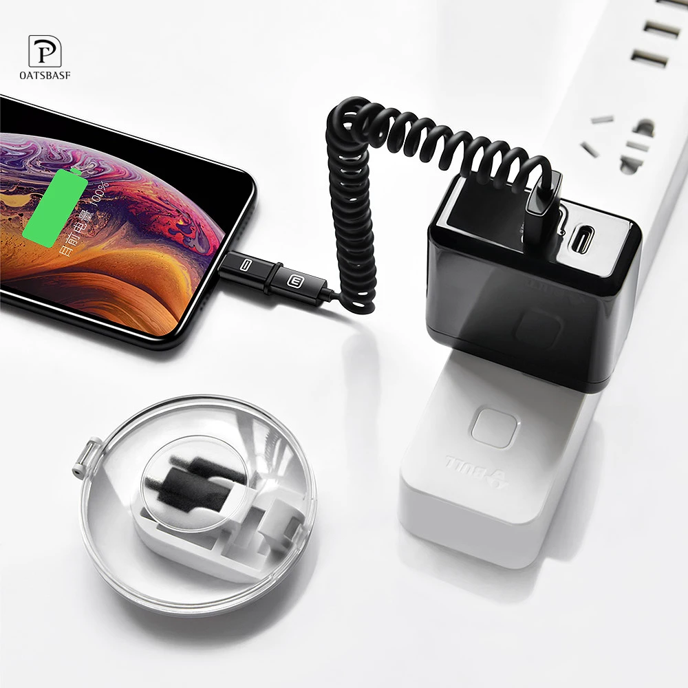 OATSBASF وتغ 3 في 1 كابل usb لسامسونج S8 S9 سريع شحن شاحن كابل علامة هواوي P20 برو شياو mi mi 9 الهاتف المحمول cabl