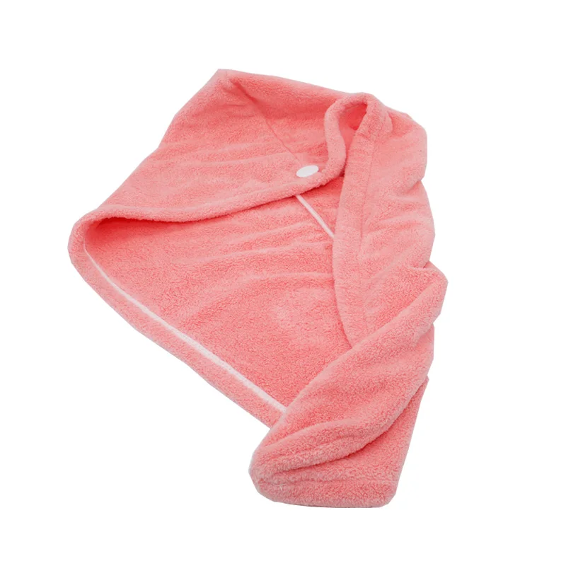 Коралловое бархатное полотенце обёрточная бумага для ванной сухой волос женские микрофиберные полотенца для ванной сухой волос кепки Абсорбент быстро-сушильный душ кепки - Цвет: pink