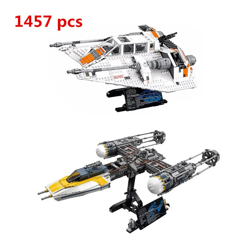 

Lepin 05084 05040 Star 1457Pcs Series Wars The Snowspeeder Set Self-Lock Building Blocks Bricks Boy Toys Model Gifts 10129 10134