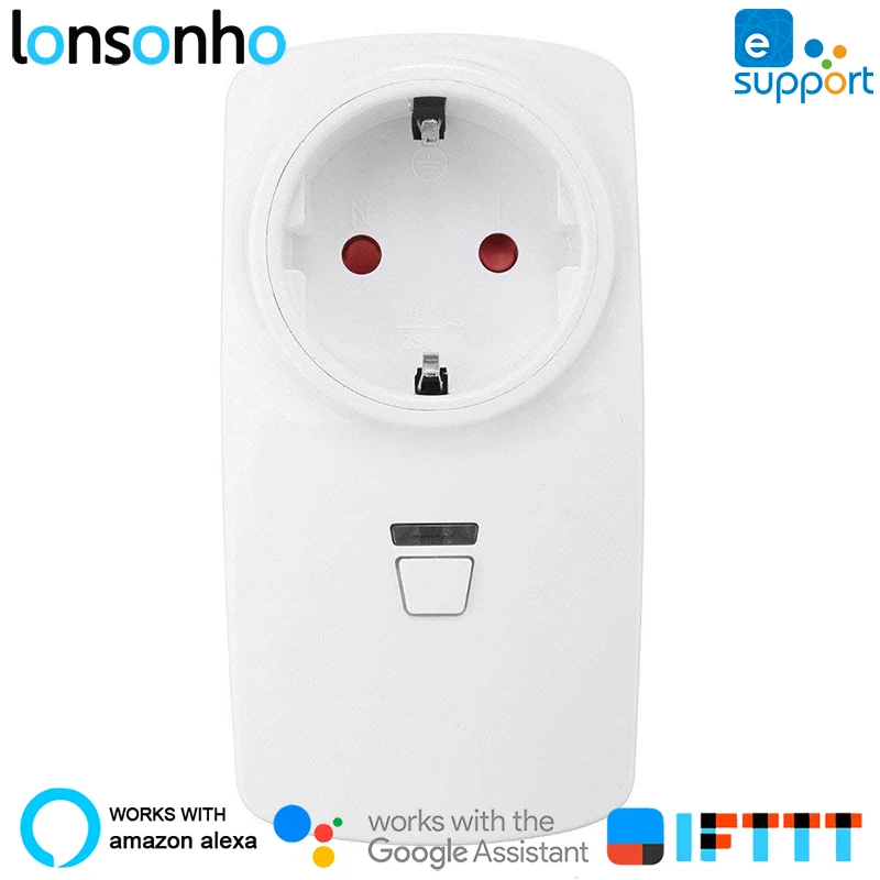 Lonsonho 16A Smart Plug Wifi Smart Socket US EU UK AU France Australia Plug Works With Alexa Google Home IFTTT eWeLink Lonsonho 16A Smart Plug Wifi Smart Socket US EU UK AU France Australia Plug Works With Alexa Google Home IFTTT eWeLink