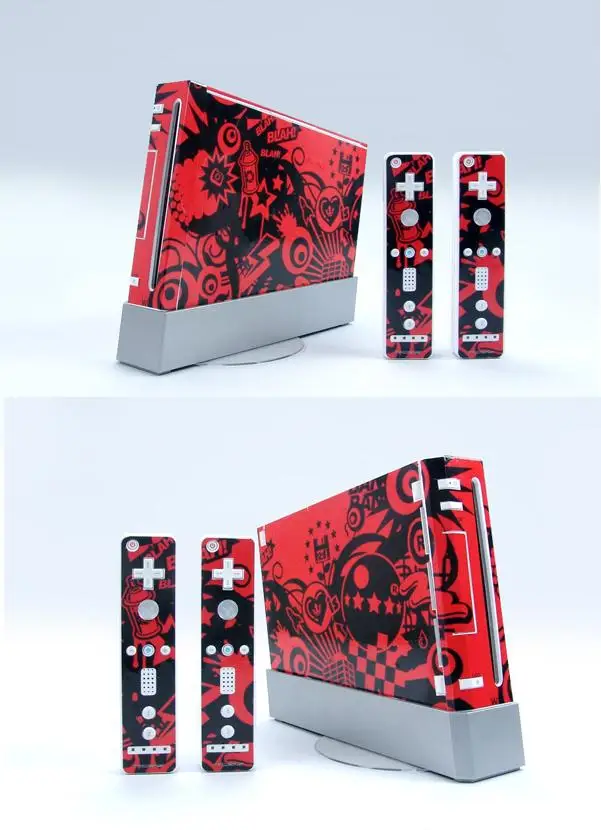 

Red passion 067 Vinyl Skin Sticker Protector for Nintendo Wii and controller skins Stickers