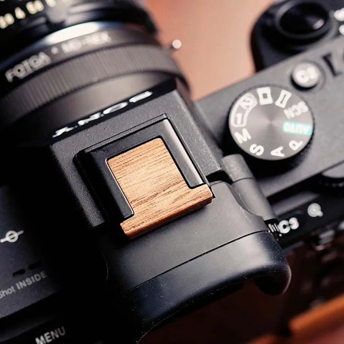 

Wooden Wood Hot Shoe Cover For Fuji Fujifilm XT1 XT2 X100T X100S X70