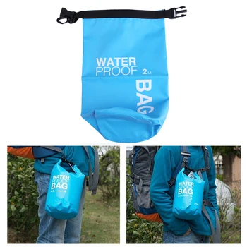 

2L Portable Backpack Dry Bag Waterproof Ultralight Outdoor Floating Boating Kayaking Rafting Laundry Bag for Camping Hiking prop