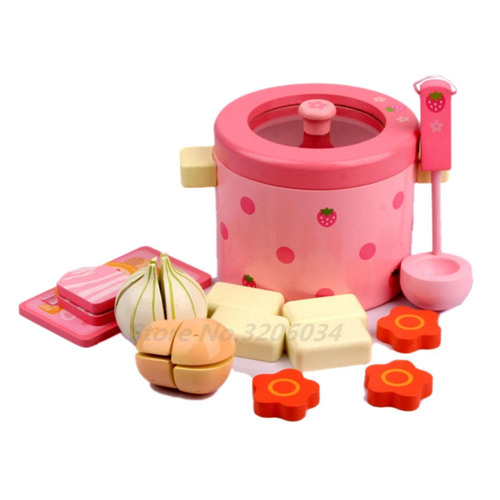 Детские игрушки, супер милая имитация овощей, горячий горшок, розовый ребенок, ролевые игры, игрушки, деревянные игрушки в подарок, лучшее качество