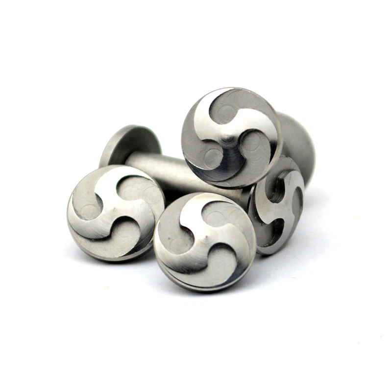 

2 sets Diy Knife material Making knife Handle screw rivet Shank Boomerang lock screw stainless steel 20 size