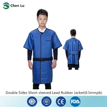 Гамма-луч рентгеновский защитная одежда больница/лабораторная ионизирующая радиационная защита 0,5 mmpb Двухсторонняя куртка с короткими рукавами