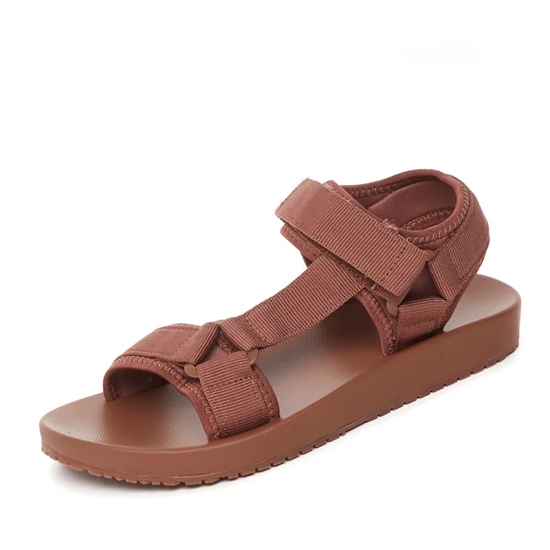 CuddlyIIPanda Summer Sandals Open Toed Beach Shoes Hook&ampLoop Women Gladiator Leisure Canvas Concise Sandalia Feminina | Обувь