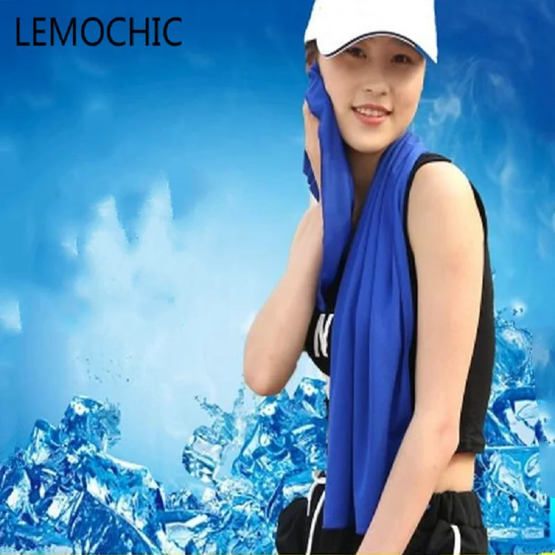 

exercise fitness fast dry cooling outdoor sports towel refreshing gym towel cool cold towel 80x30cm Sweat Cooling Towel