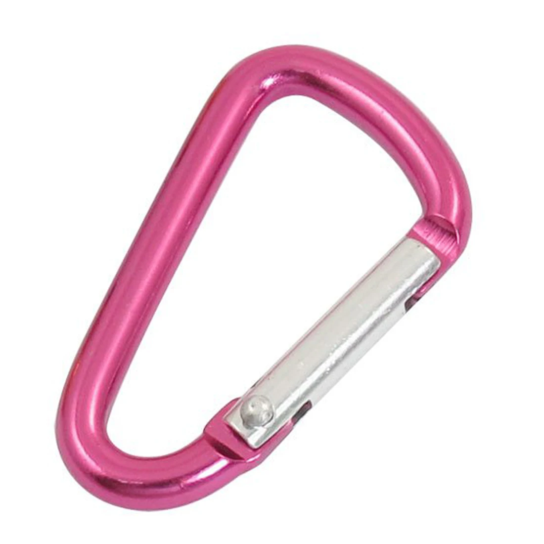 

3 Pcs Aluminum Alloy Spring Load Gate Red Yellow Pink D Shape Carabiner