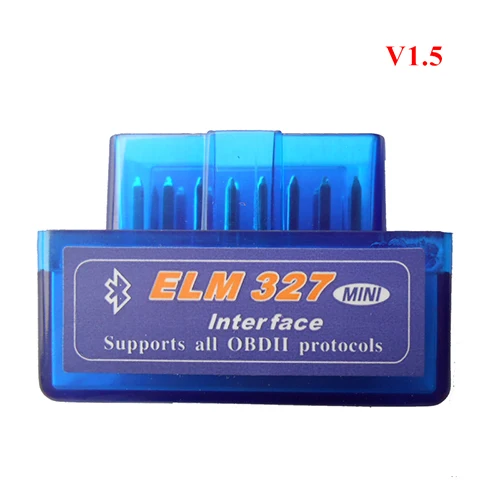 Супер Мини ELM327 V1.5 Bluetooth ELM 327 версия 1,5 с PIC18F25K80 чип OBD2/OBDII для Android Крутящий момент Автомобильный сканер кода - Цвет: Blue