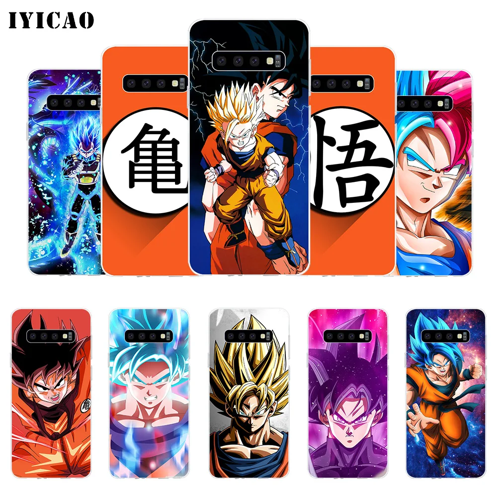 IYICAO Son Goku Dragon Ballz Мягкий силиконовый чехол для телефона Samsung Galaxy S10e S10 S9 S8 Plus S7 Edge TPU |