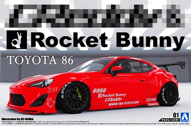 

1/24 Car Model Toyota 86 Rocket Rabbit ENKI C 05093
