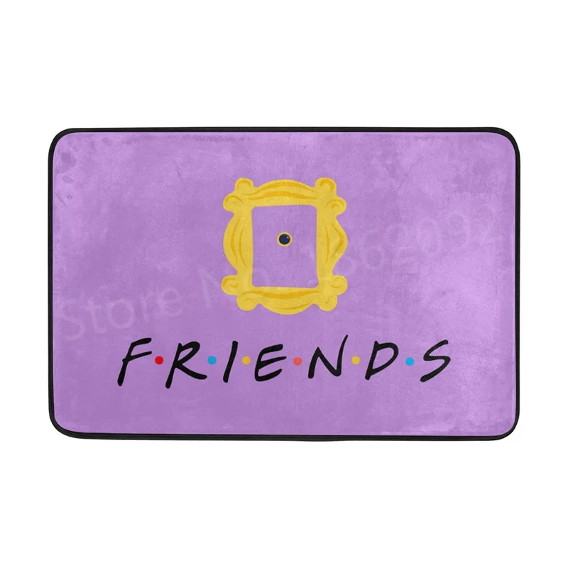 

Funny Friends TV Show Gifts Friends TV Doormat Carpet Novelty Yellow Monica's Peephole Door Mat Home Decor Floor Rug Card Modern