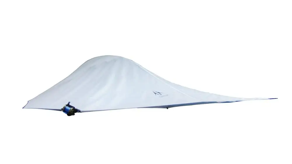SKYSURF кемпинговая подвесная палатка с деревом для 2 человек, сверхлегкая треугольная подвесная палатка для кемпинга, переносная Водонепроницаемая гамак-палатка - Цвет: White
