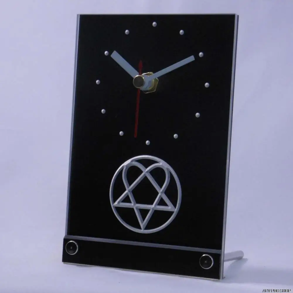 Светодиодные часы tnc0166 Him с логотипом Heartagram настольные 3D часы|3d led clock|3d clockclock |