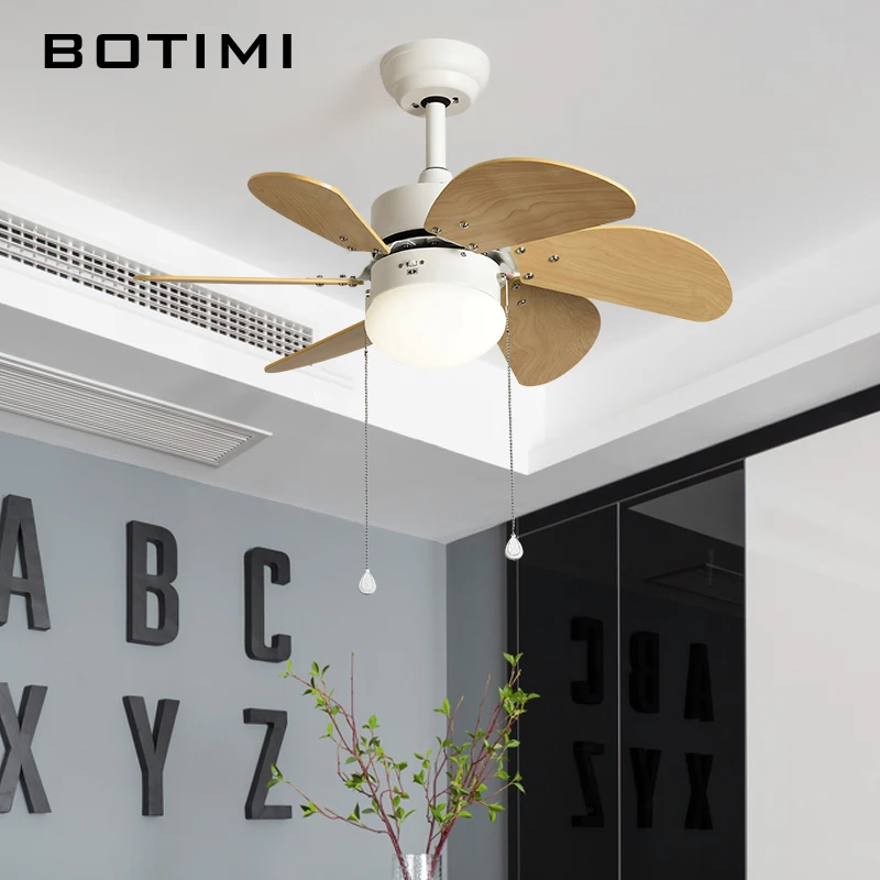Потолочный вентилятор BOTIMI Reverse светильник 220 В для гостиной современный