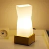 Artpad – lampe de Table nordique à fleurs simples, en bois massif E27, Base en verre, abat-jour de salle à manger, lampe de nuit, éclairage de chevet ► Photo 2/6
