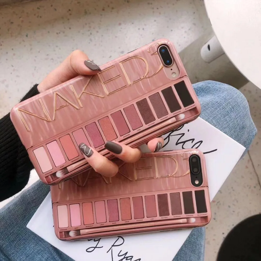 

Luxury Sexy Lady Soft Silicon Phone Case For Huawei P20 P10 Honor 10 Nova 3 3i 4 3E 2S Mate20 eye shadow box Naked cover coque