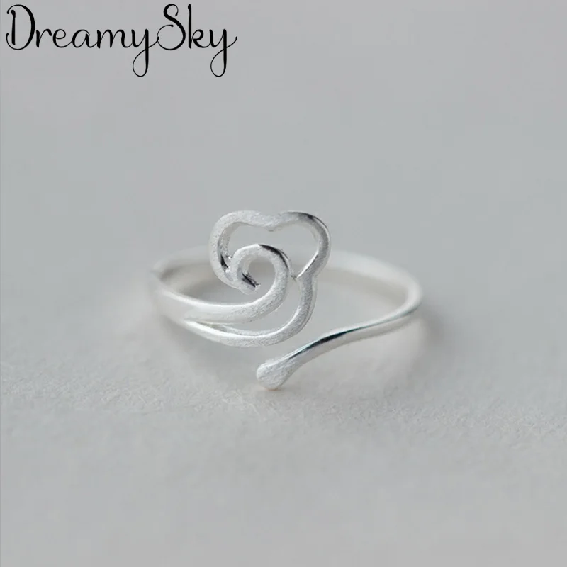 

Bohemian Jewelry Fashion 925 Sterling Silver Cloud Rings For Women Personality Ladies Vintage Engagement Finger Rings