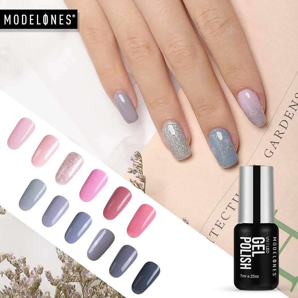 

MODELONES Make Up Nail Art Cosmetic DIY Soak Off Gel UV LED Nail Enamel gel varnish Lacquer Gel Polish Nail Gel Need Nail Dryer