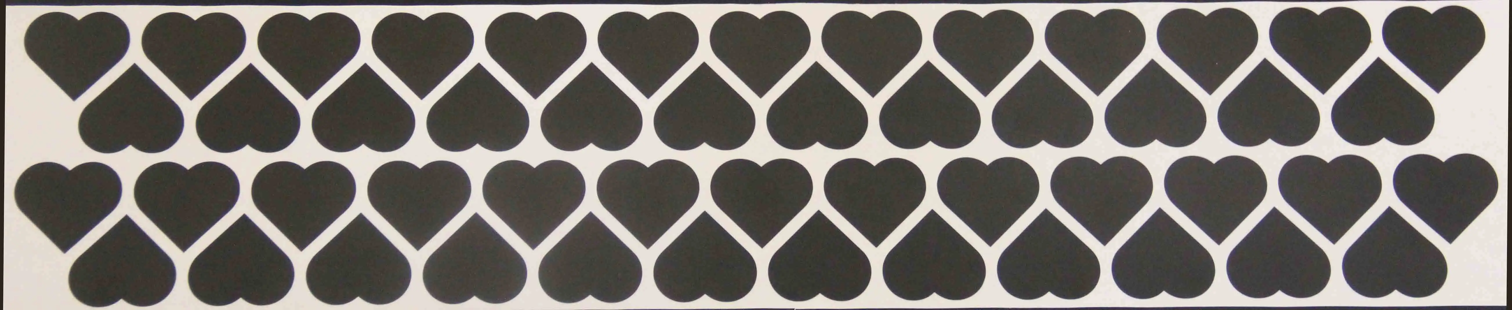 50 шт. наклейки на стену в форме сердца для детской комнаты девочка детская комната Декоративные наклейки для домашнего декора детские настенные наклейки для украшения комнаты - Цвет: Black