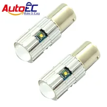 AutoEC 10X1156 25 W BA15S BAY15D P21W Автомобильная Поворотная сигнальный светодиод лампочка 12В белое# LF17