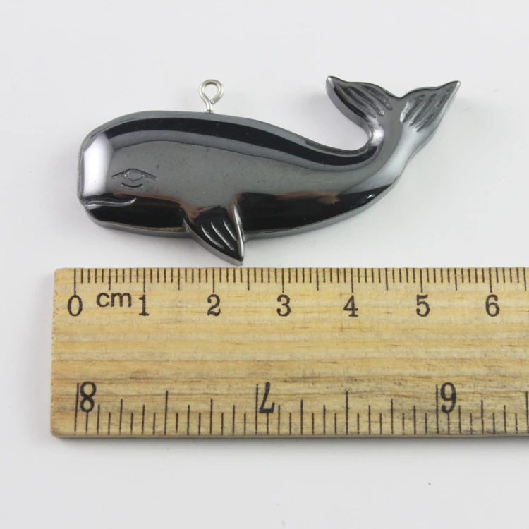 hot sale fashion hematite whale pendant accessories diy accessories  HP1012 3