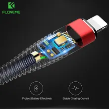 FLOVEME High Tensile USB Cable For iPhone 8 6 6S 7 Plus X For Lightning To USB Braid 2A Charging Data Cable For iPad 1 2 Charger