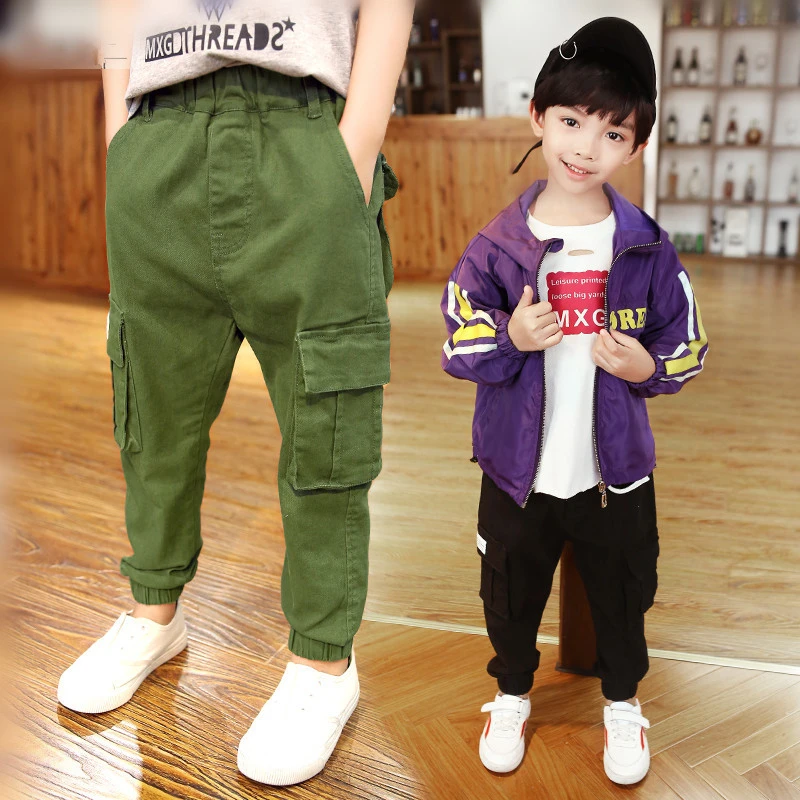 

New children's trousers, boys' fashion jeans, children's loose trousers. Suitable age: 5 7 9 11 13 14 years