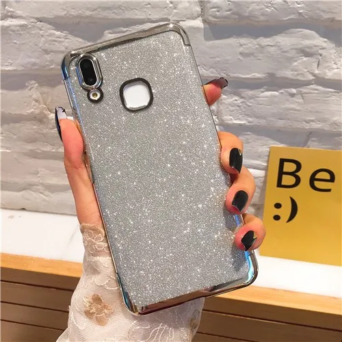 Luxury Plating Silicone Phone Case For Huawei Honor 9 10 Lite 8 P20 Pro P9 P10 Plus Soft TPU Glitter Back Protection Cover | Мобильные